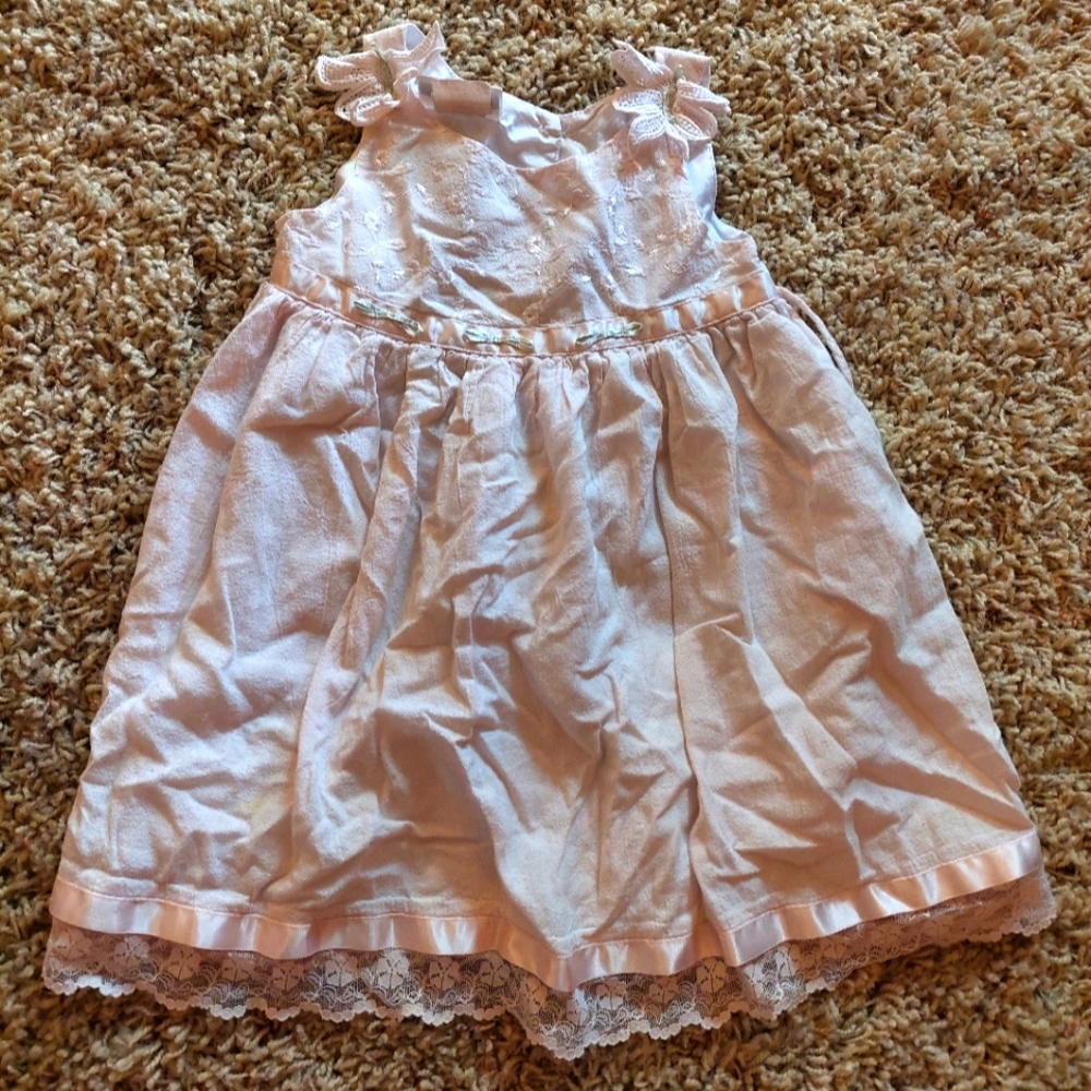 Butterfly Bonnie Jean Sleeveless 3T Baby Pink Dress